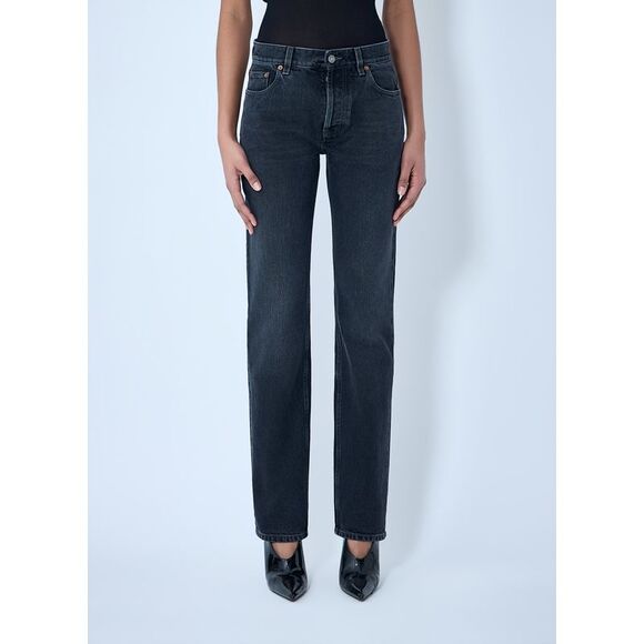 Saint Laurent Women Straight High Rise Jeans
